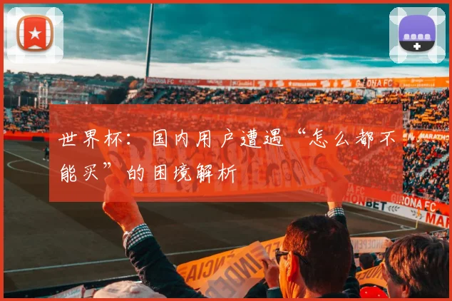 世界杯:国内用户遭遇“怎么都不能买”的困境解析